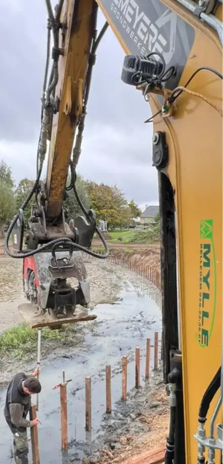 Demeyere grondwerken aan het werk - grondwerken Kortrijk